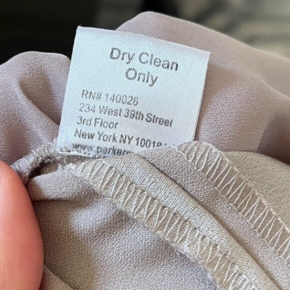 Parker Satin Drawstring Joggers in Taupe Beige XS - Picture 10 of 13